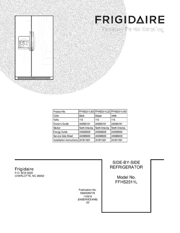 Diagram for FFHS2311LW2