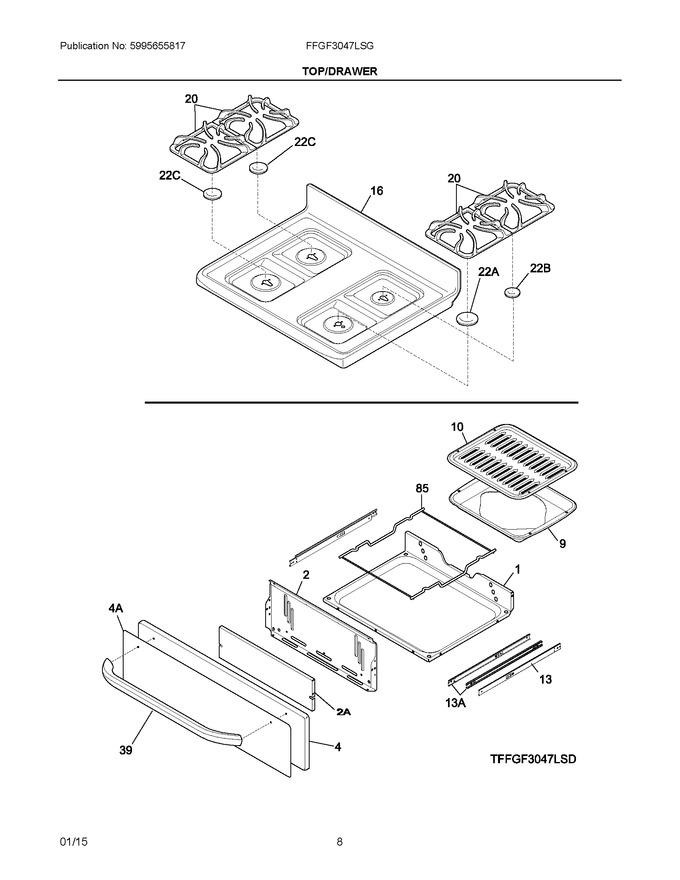 Diagram for FFGF3047LSG