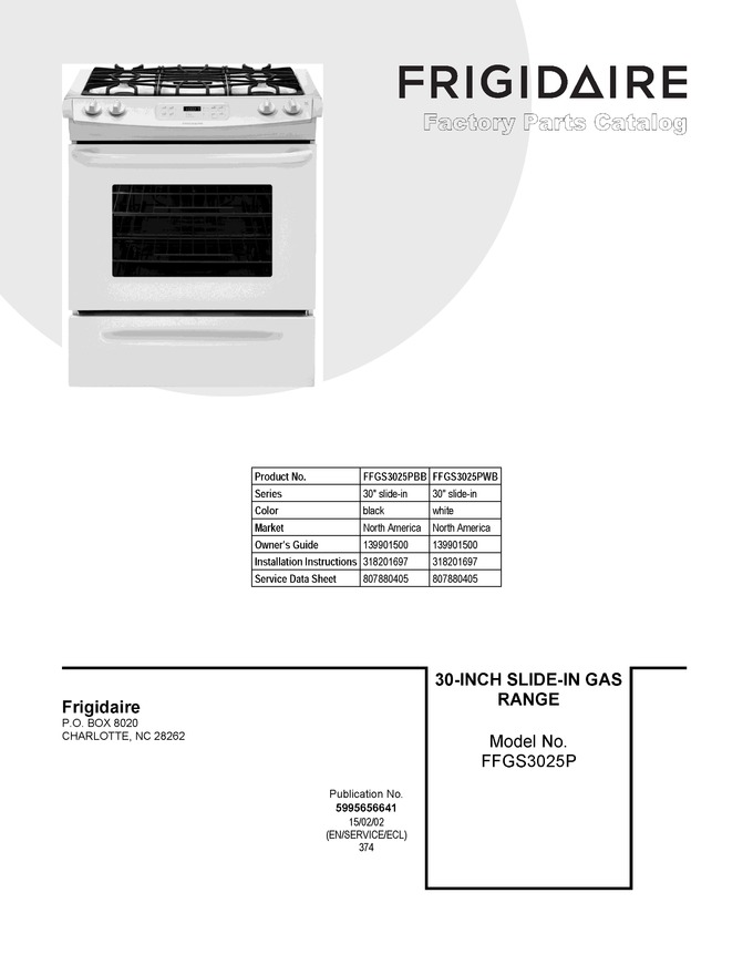 Diagram for FFGS3025PBB