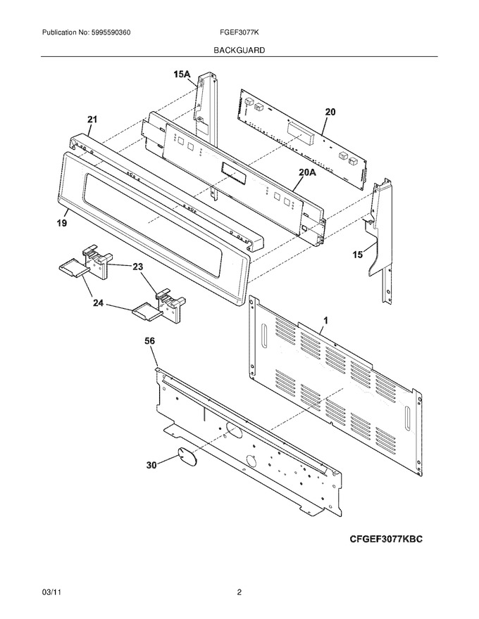 Diagram for FGEF3077KWE