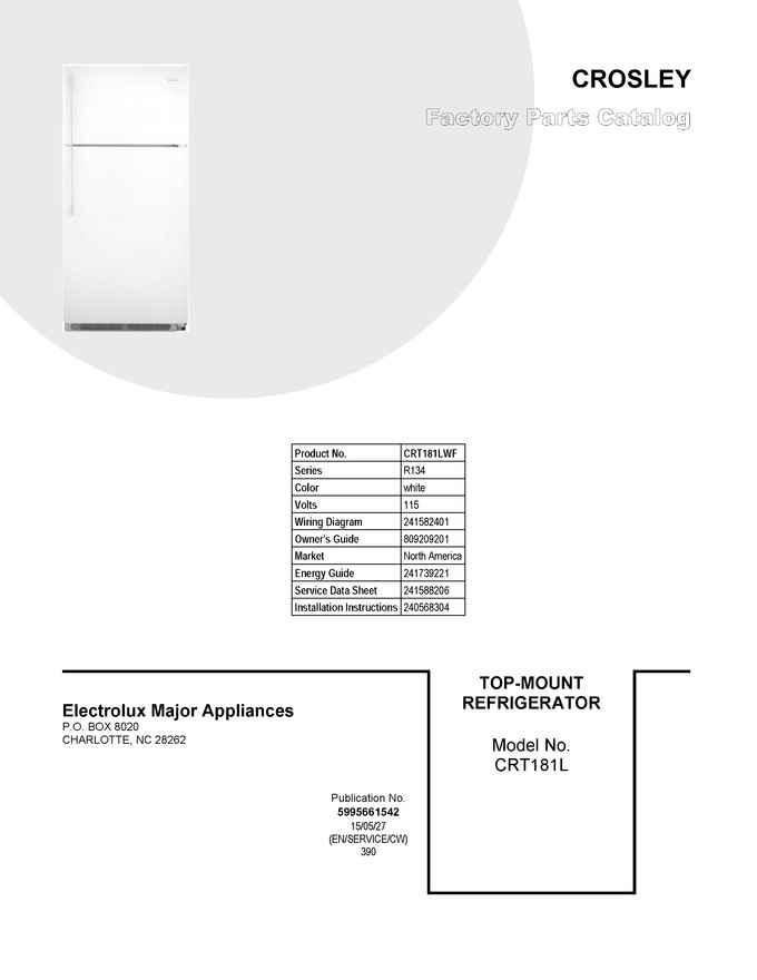 Diagram for CRT181LWF