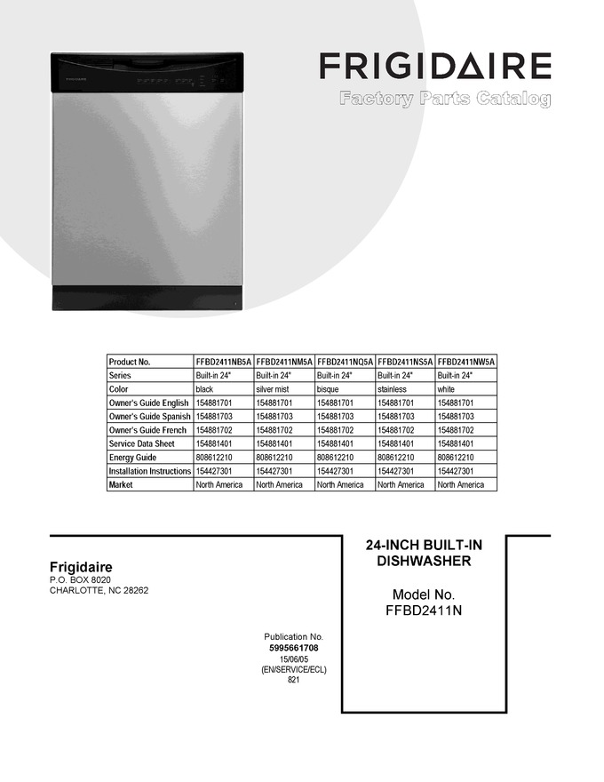 Diagram for FFBD2411NW5A