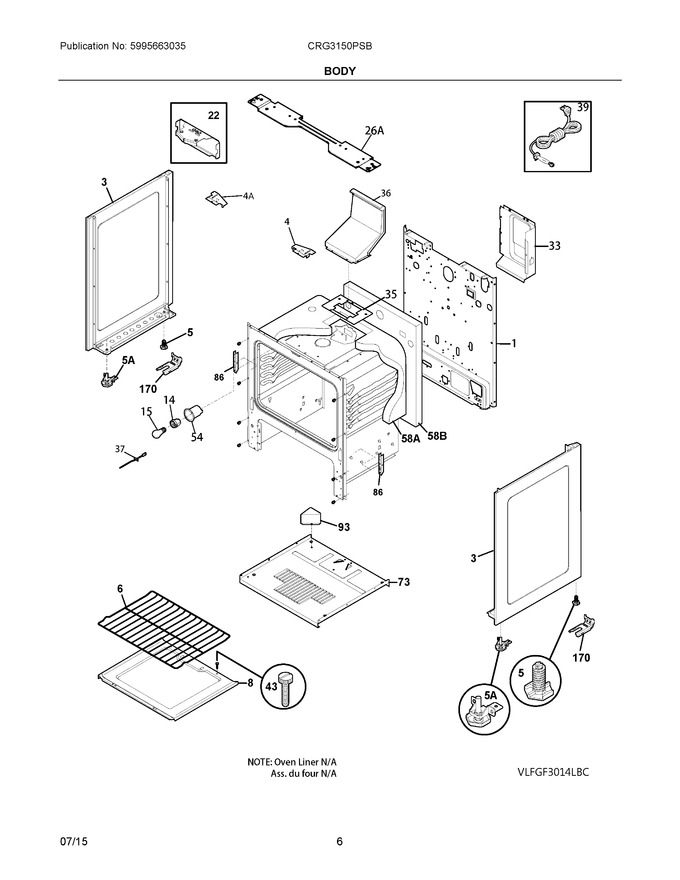 Diagram for CRG3150PSB