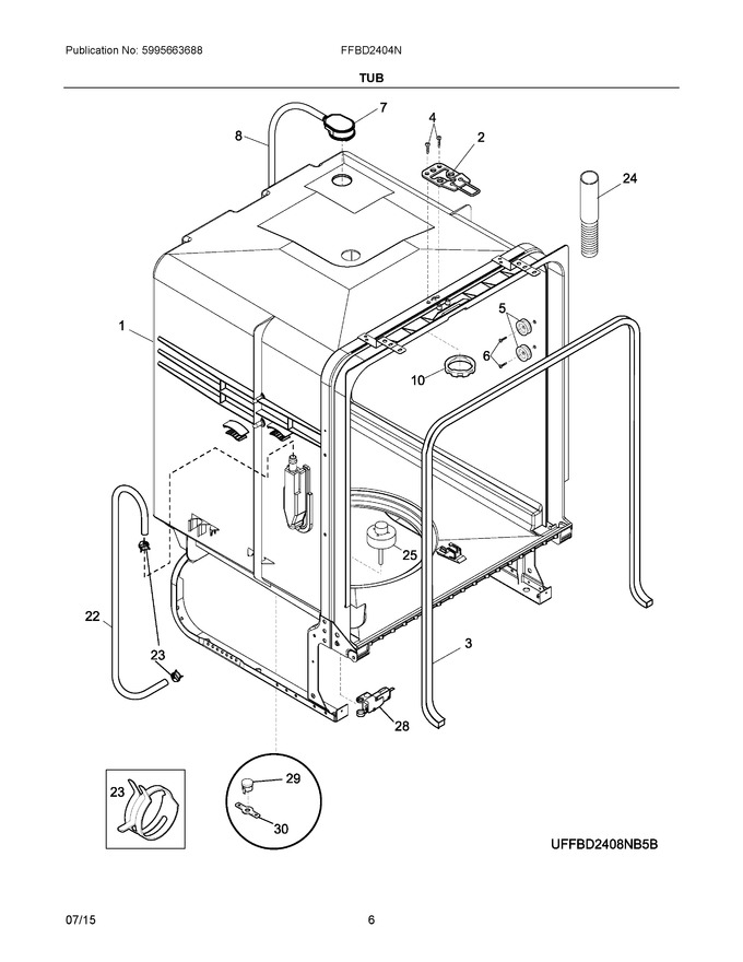 Diagram for FFBD2404NB5B