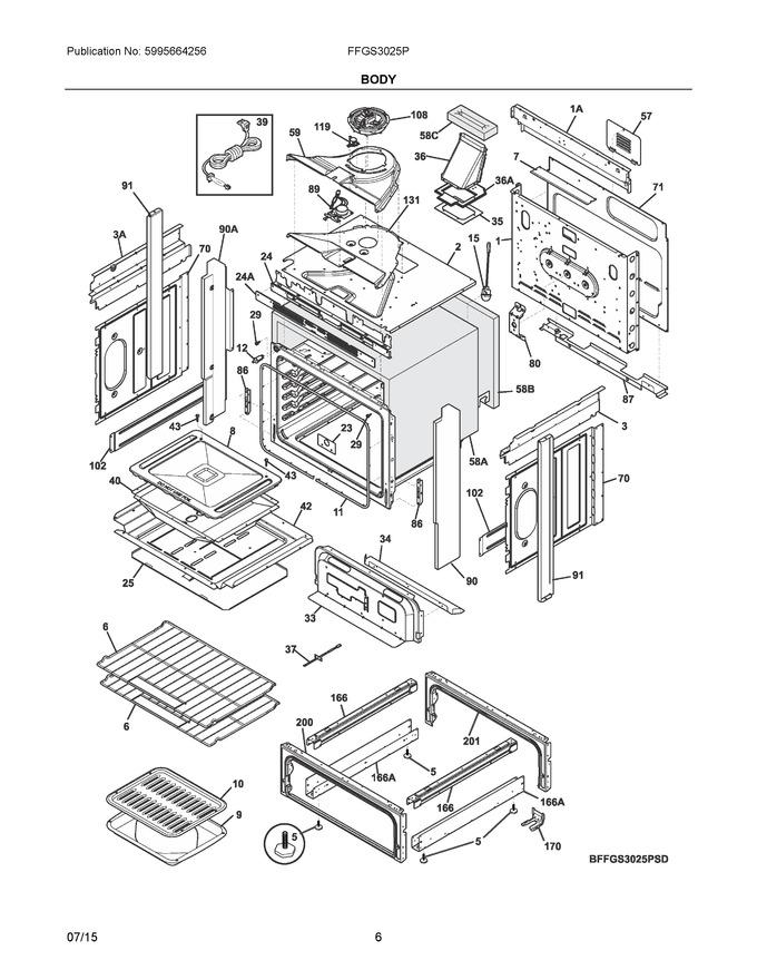 Diagram for FFGS3025PWF