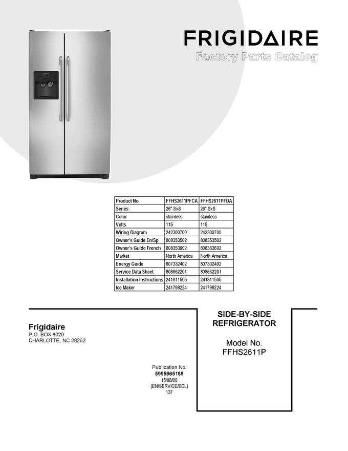 Diagram for FFHS2611PFCA