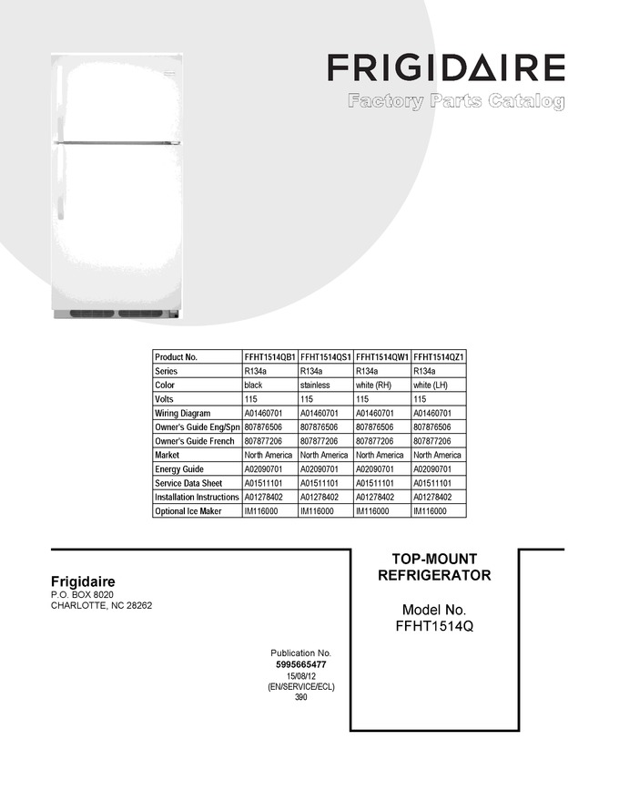 Diagram for FFHT1514QW1