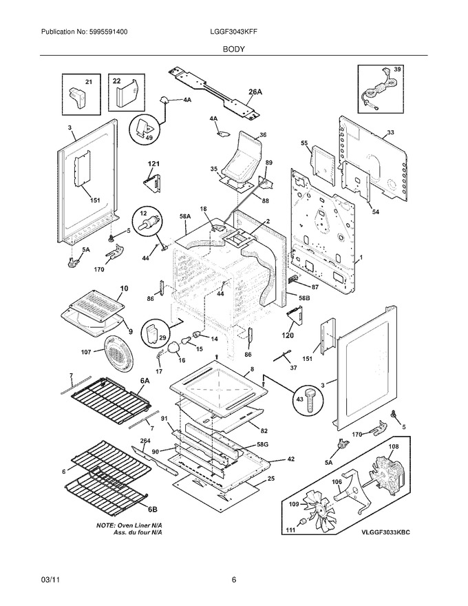 Diagram for LGGF3043KFF