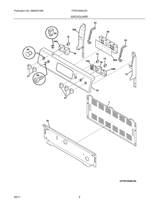 Diagram for FFEF3050LSH