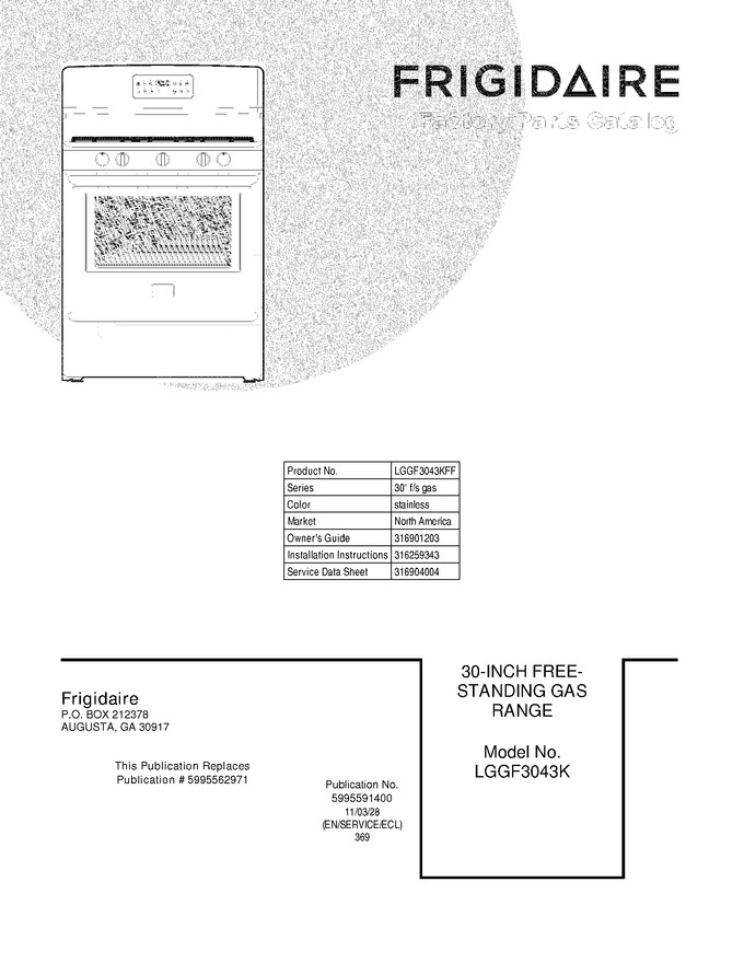 Diagram for LGGF3043KFF