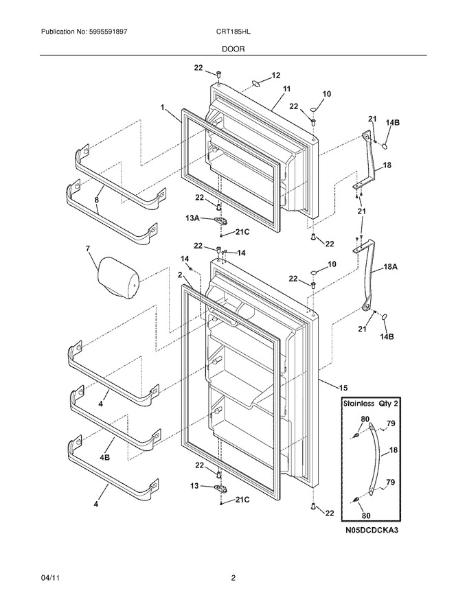Diagram for CRT185HLW3