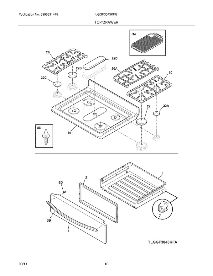Diagram for LGGF3043KFG