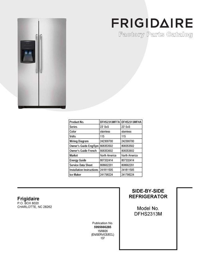 Diagram for DFHS2313MFFA