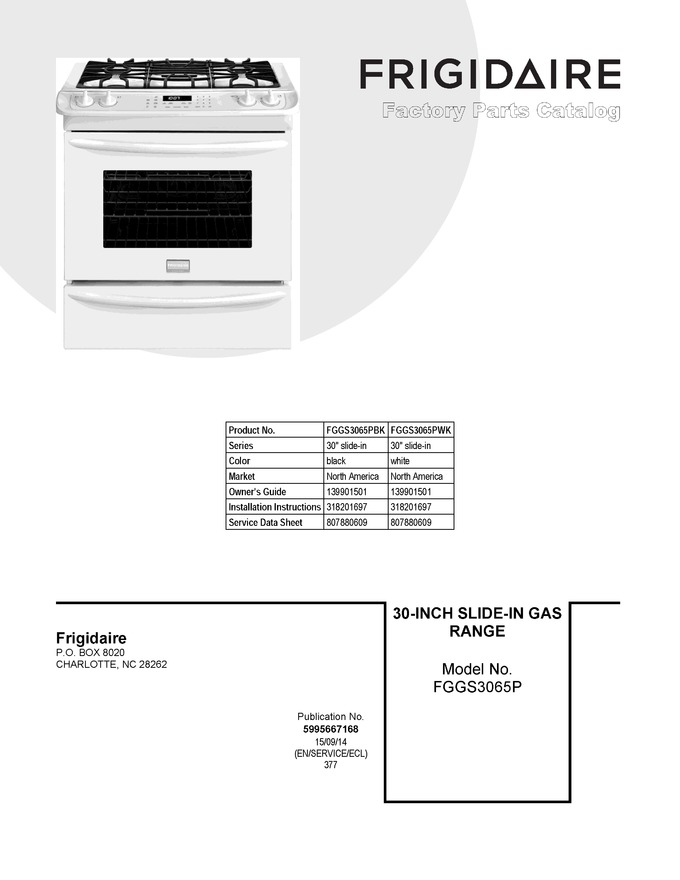 Diagram for FGGS3065PWK