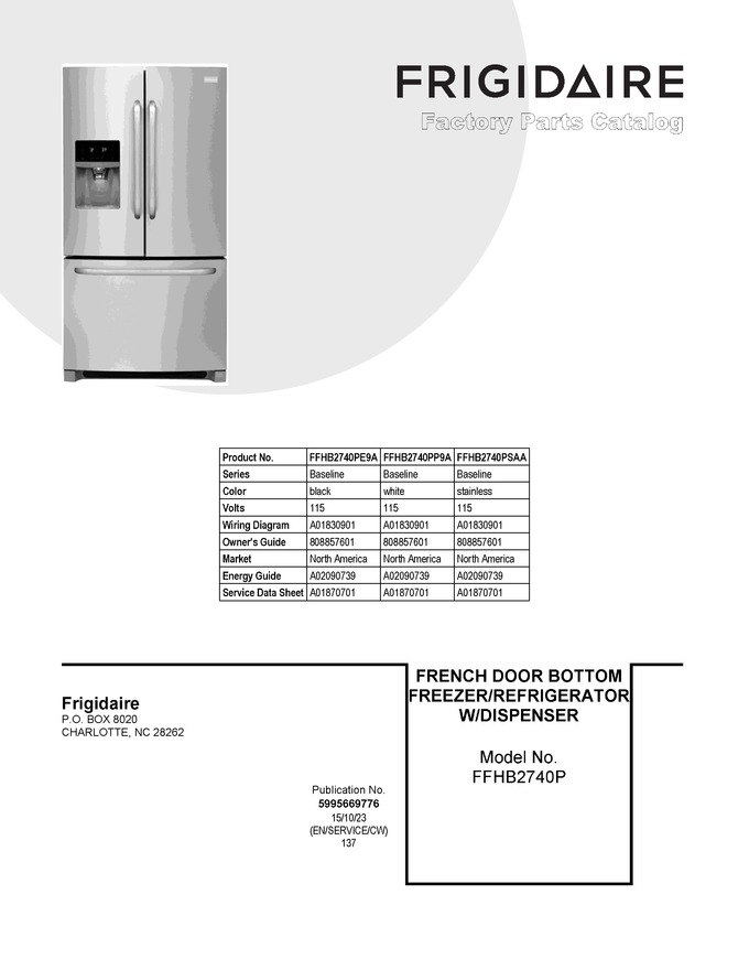 Diagram for FFHB2740PSAA