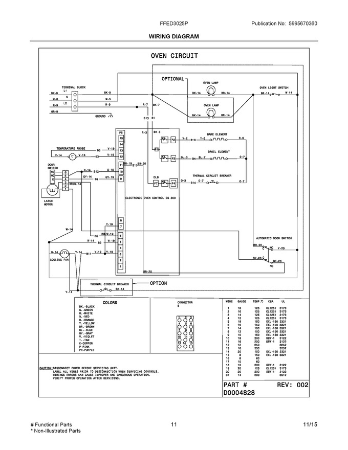Diagram for FFED3025PWE