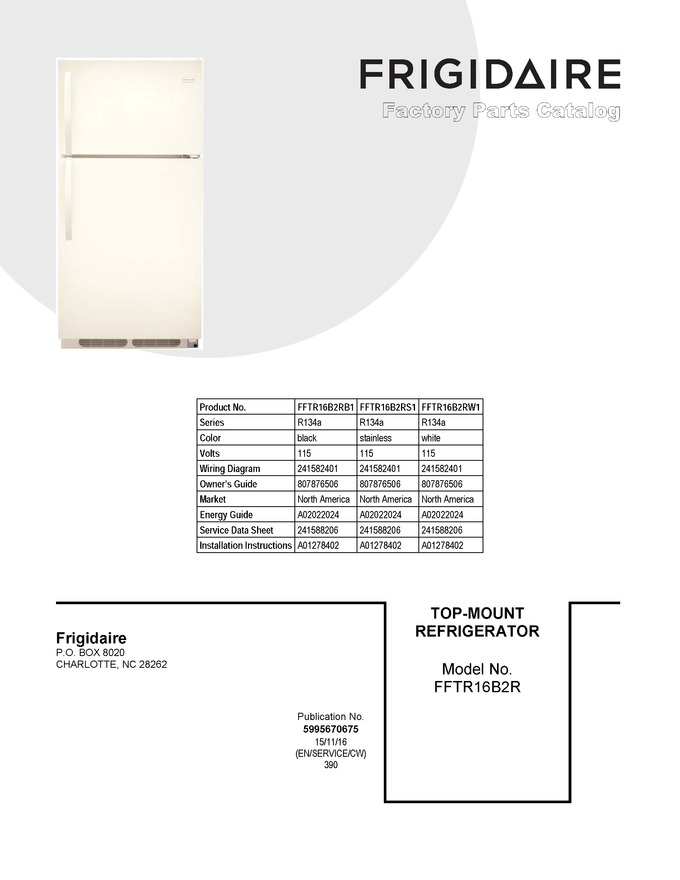 Diagram for FFTR16B2RS1