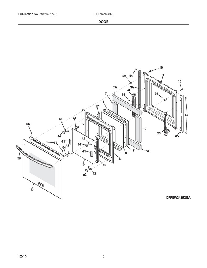Diagram for FFEW2425QBA