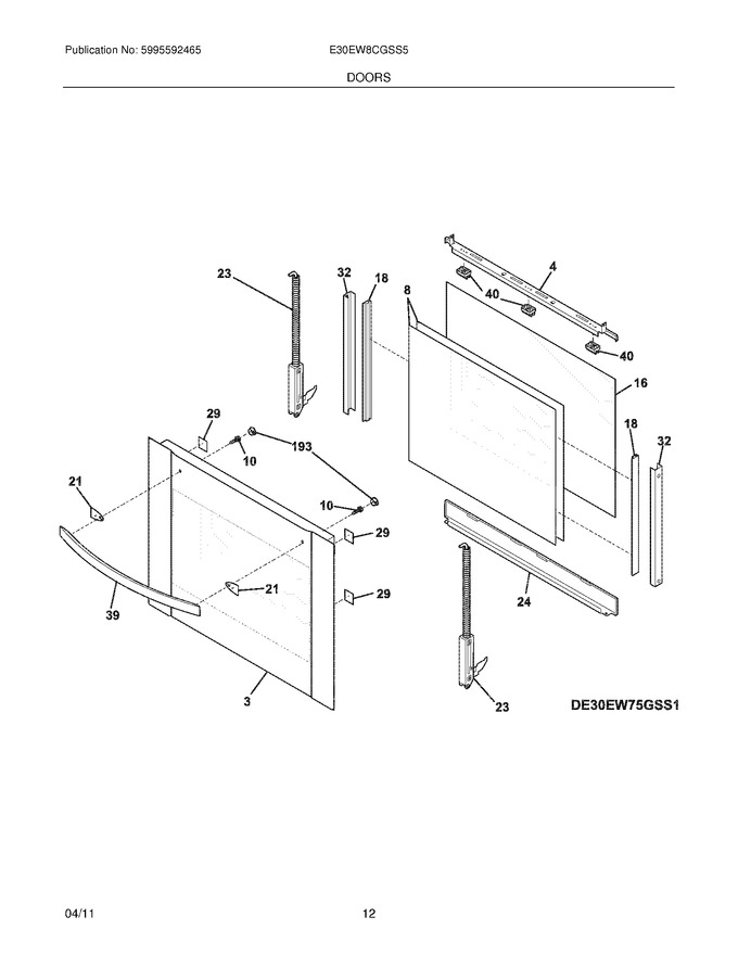 Diagram for E30EW8CGSS5