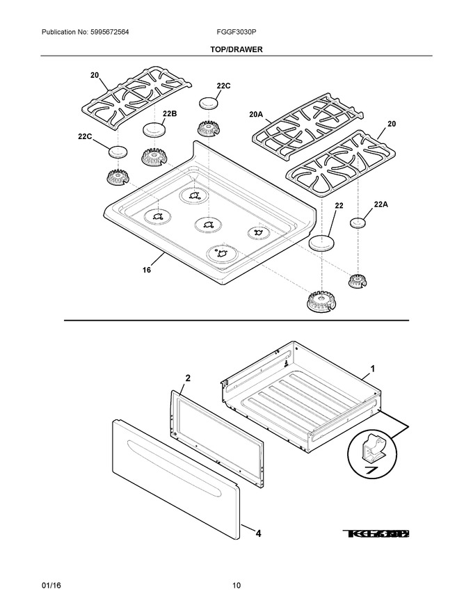 Diagram for FGGF3030PWB