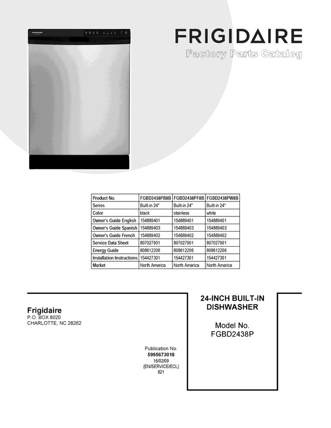 Diagram for FGBD2438PF8B