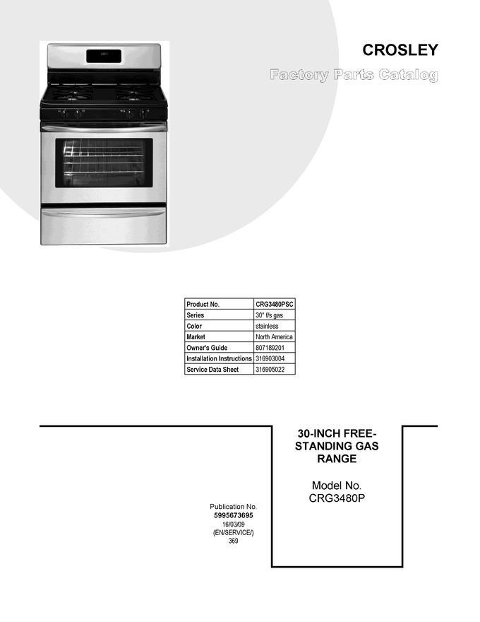 Diagram for CRG3480PSC