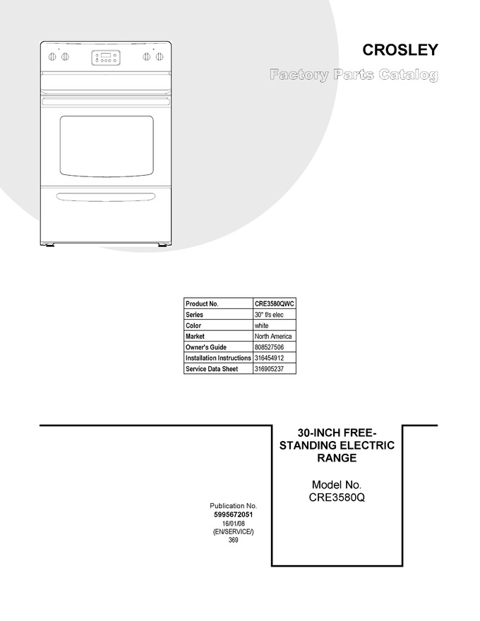 Diagram for CRE3580QWC