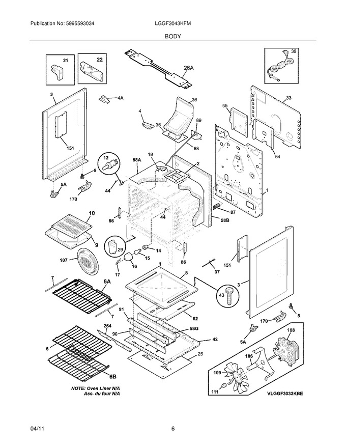 Diagram for LGGF3043KFM