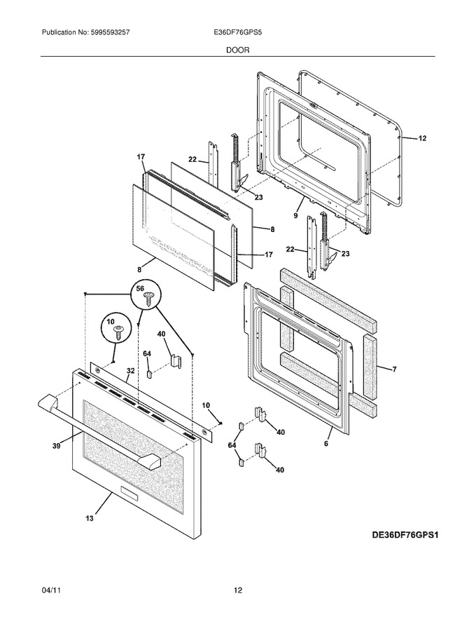 Diagram for E36DF76GPS5