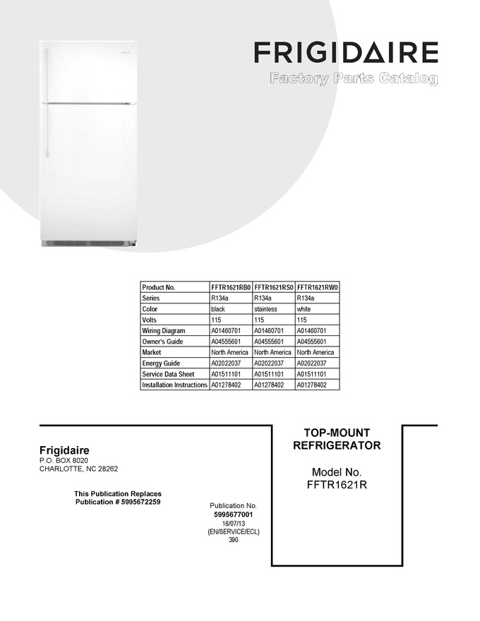 Diagram for FFTR1621RS0