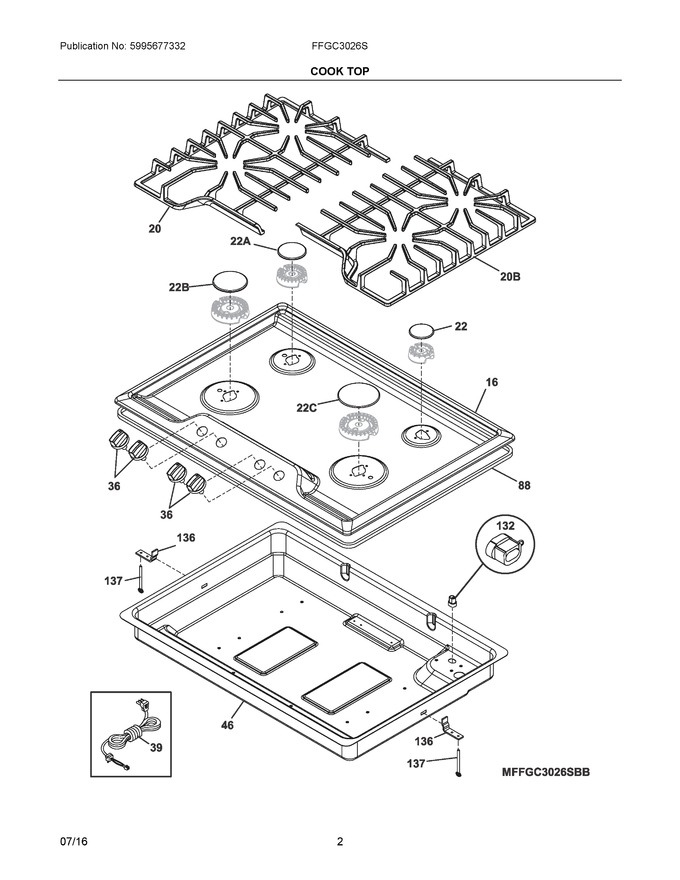 Diagram for FFGC3026SSB
