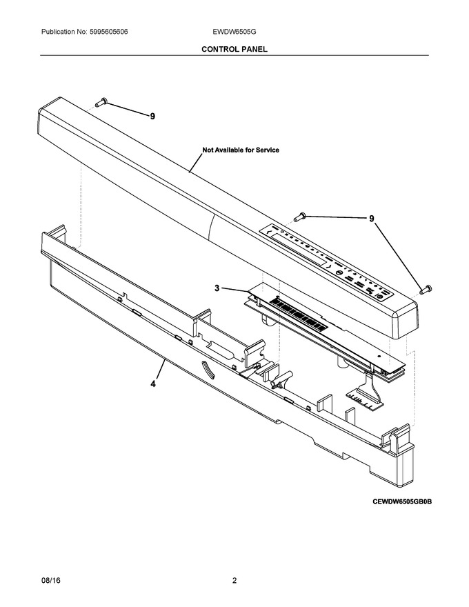 Diagram for EWDW6505GW1C
