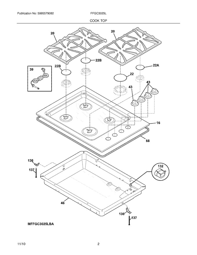 Diagram for FFGC3025LBB