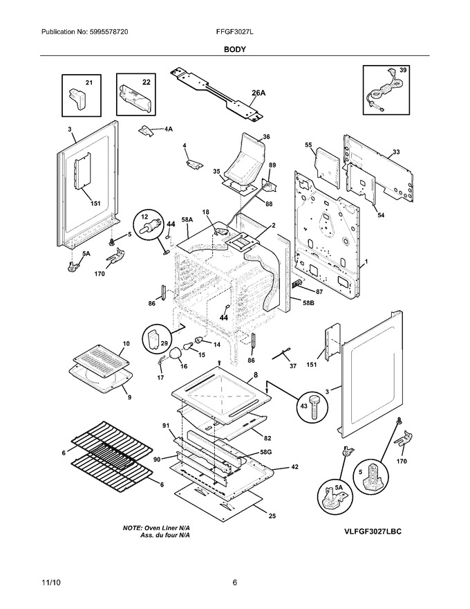 Diagram for FFGF3027LBA