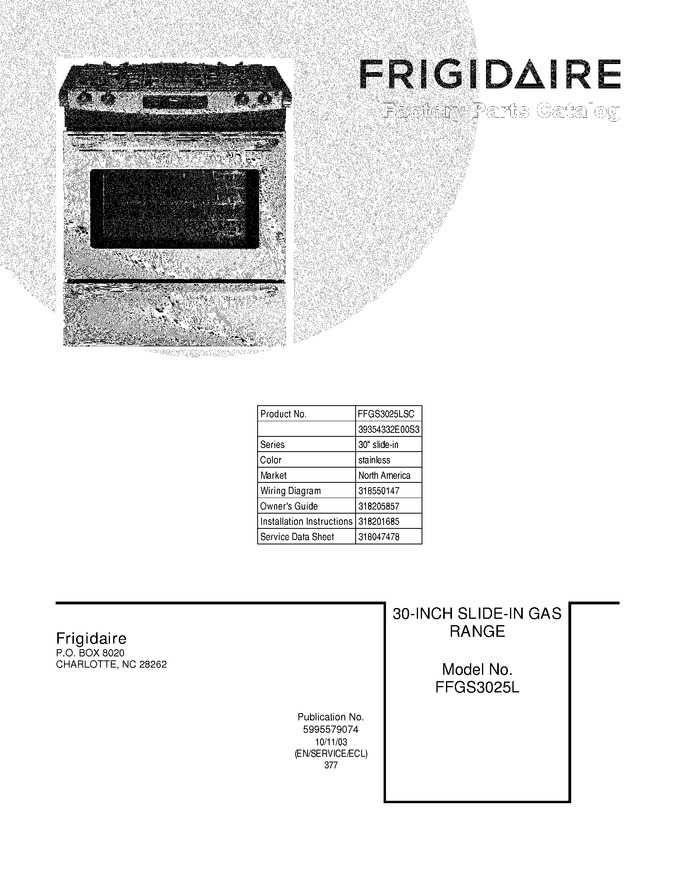Diagram for FFGS3025LSC