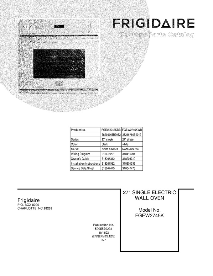 Diagram for FGEW2745KWB