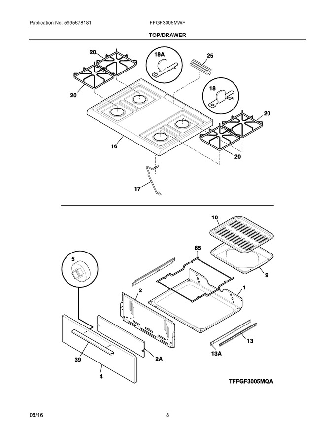 Diagram for FFGF3005MWF