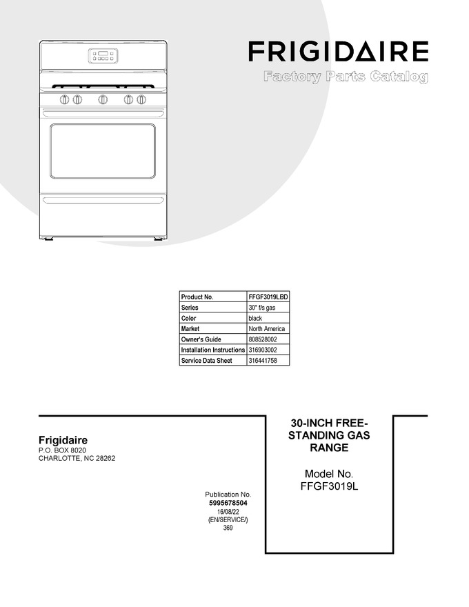 Diagram for FFGF3019LBD