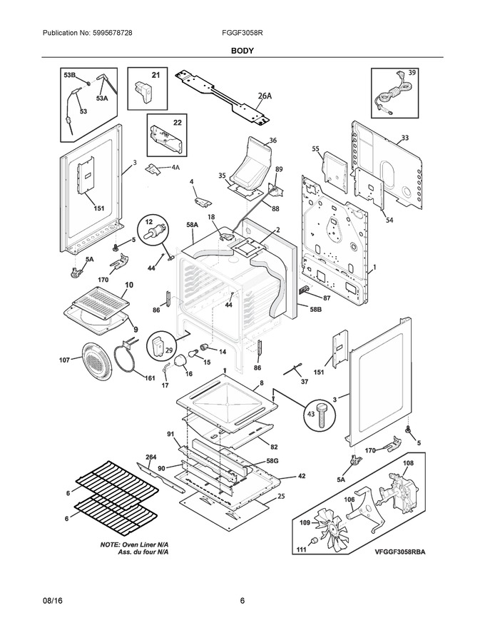 Diagram for FGGF3058RBC