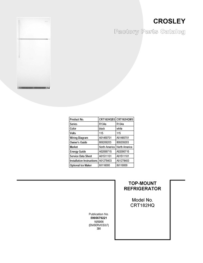 Diagram for CRT182HQW3