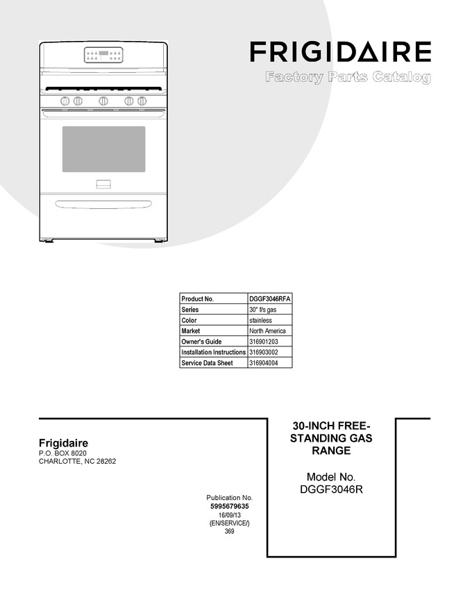 Diagram for DGGF3046RFA