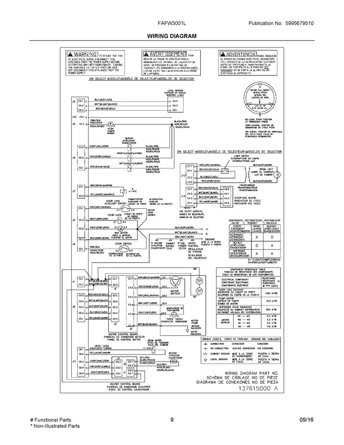 Diagram for FAFW3001LW6