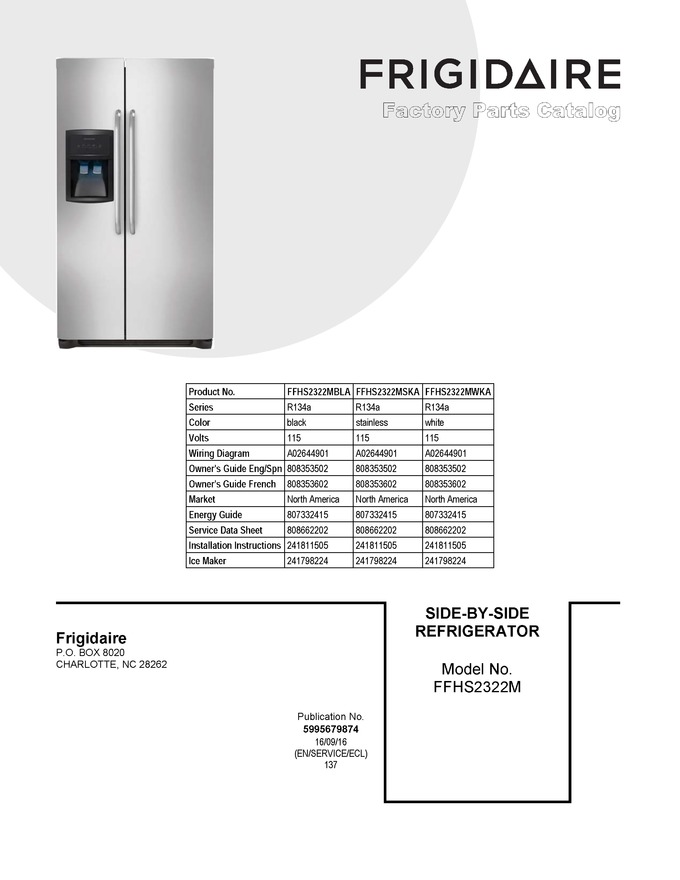 Diagram for FFHS2322MWKA