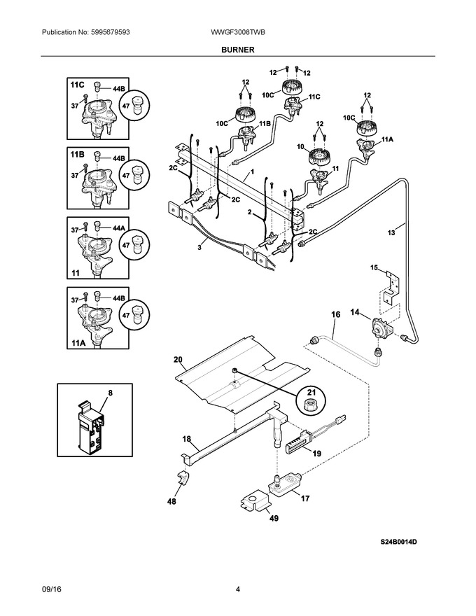 Diagram for WWGF3008TWB