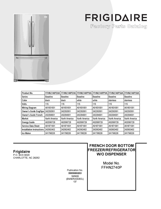 Diagram for FFHN2740PE9A