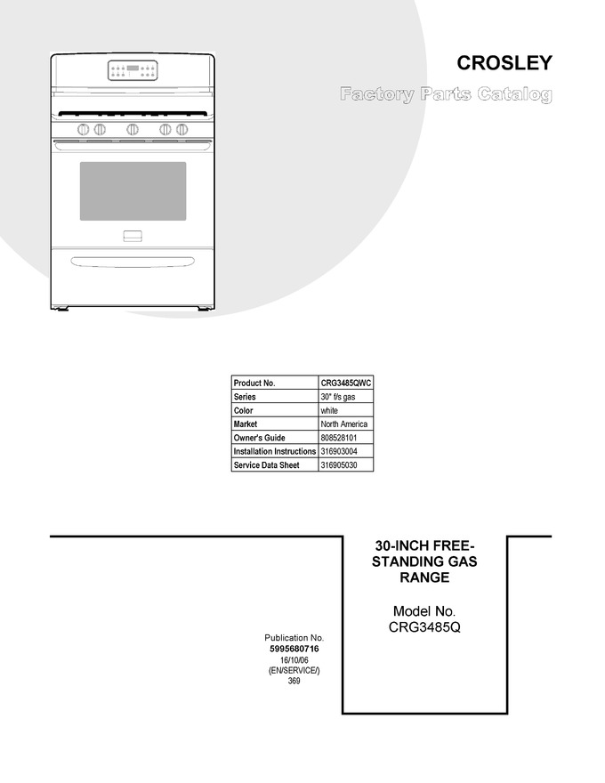 Diagram for CRG3485QWC