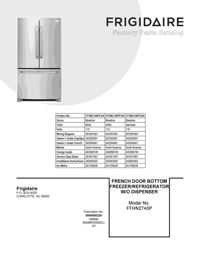 Diagram for FFHN2740PEAA