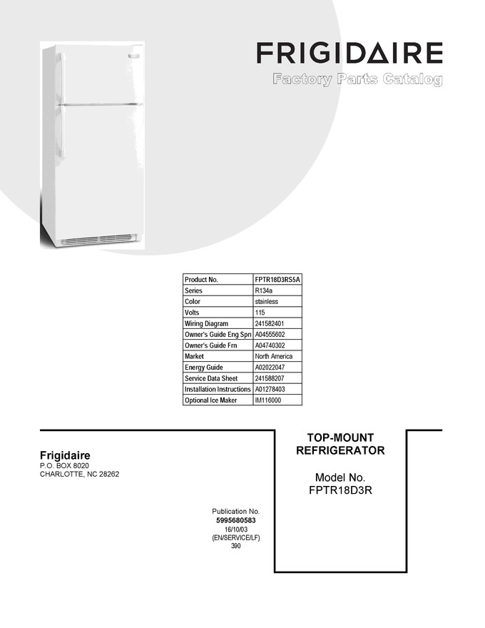 Diagram for FPTR18D3RS5A