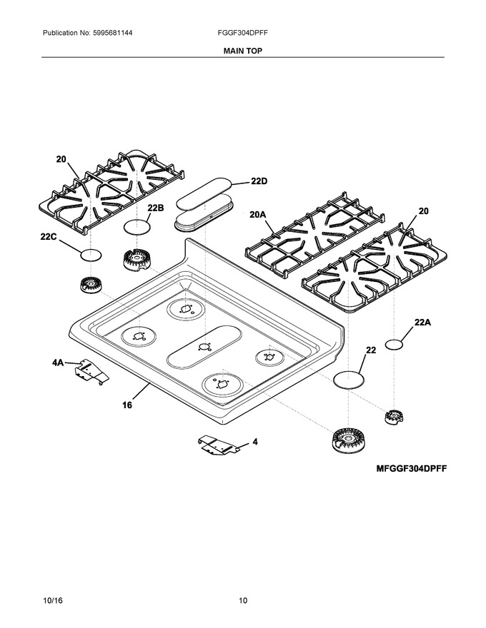Diagram for FGGF304DPFF