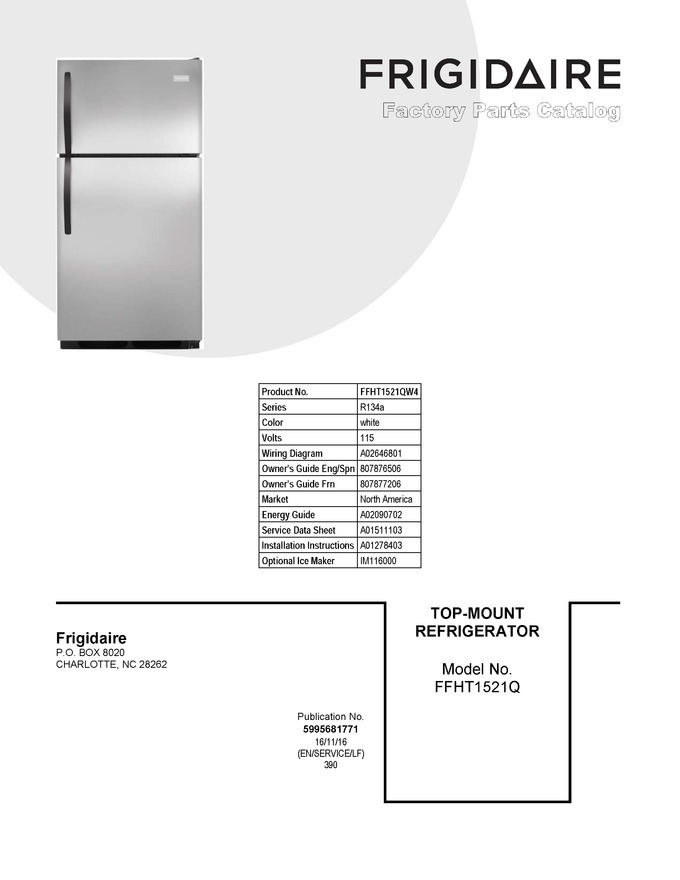 Diagram for FFHT1521QW4